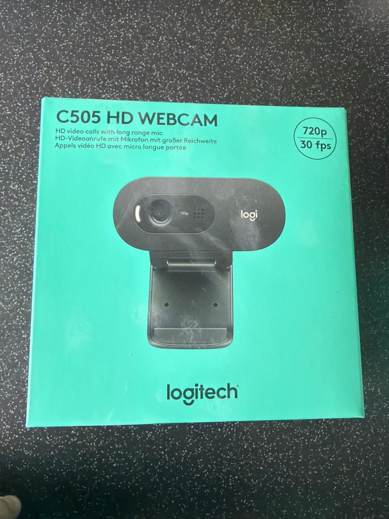 Logitech C505 HD Webcam 720p 30fps met microfoon, Computers en Software, Webcams, Ophalen, Zo goed als nieuw, Windows, Microfoon