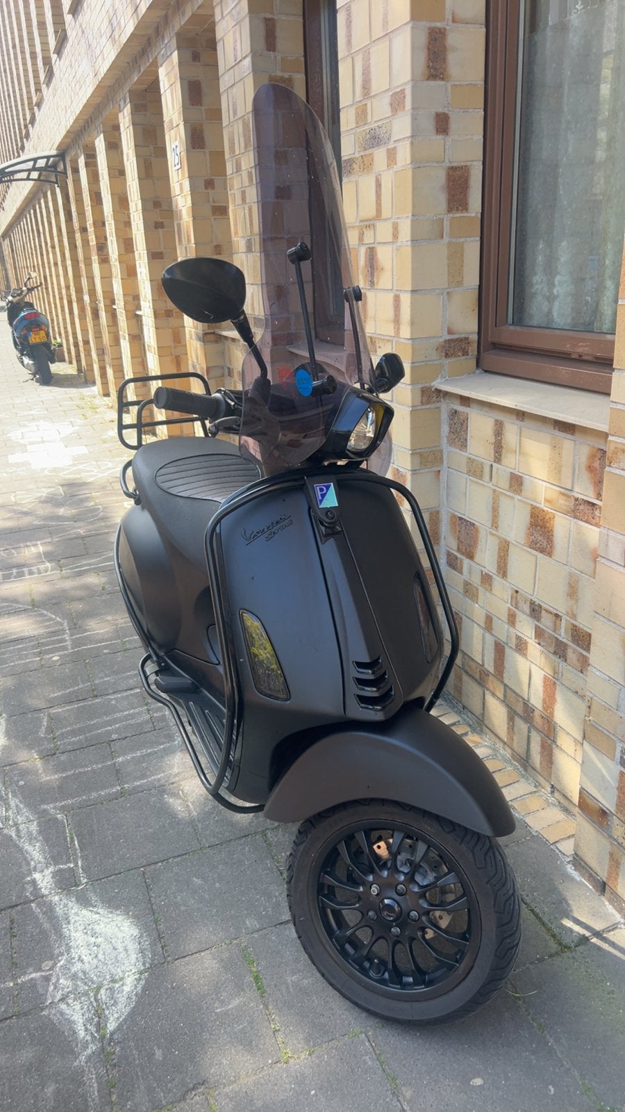 Matzwarte Vespa Sprint - Zo goed als nieuw!, Ophalen, Overige modellen, Maximaal 45 km/u, Zo goed als nieuw