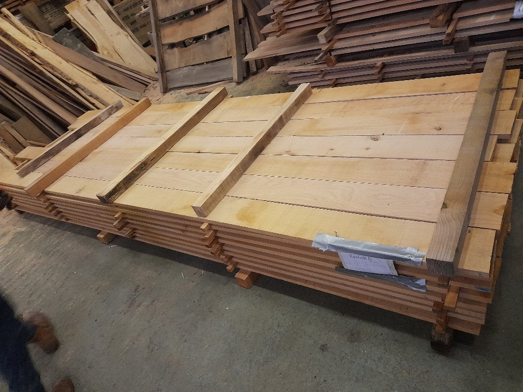 partijen hardhout planken, balken, gevelbekleding, Doe-het-zelf en Verbouw, Ophalen, 25 tot 50 mm, Overige typen, Nieuw