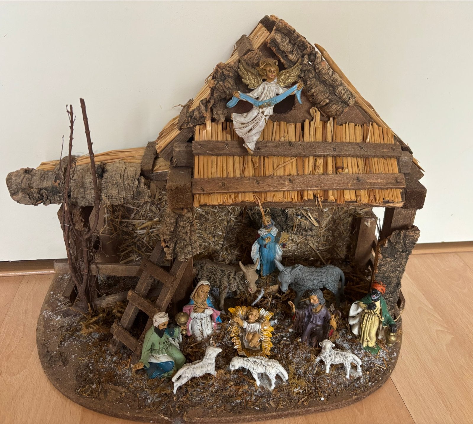 Vintage kerststal, Ophalen of Verzenden