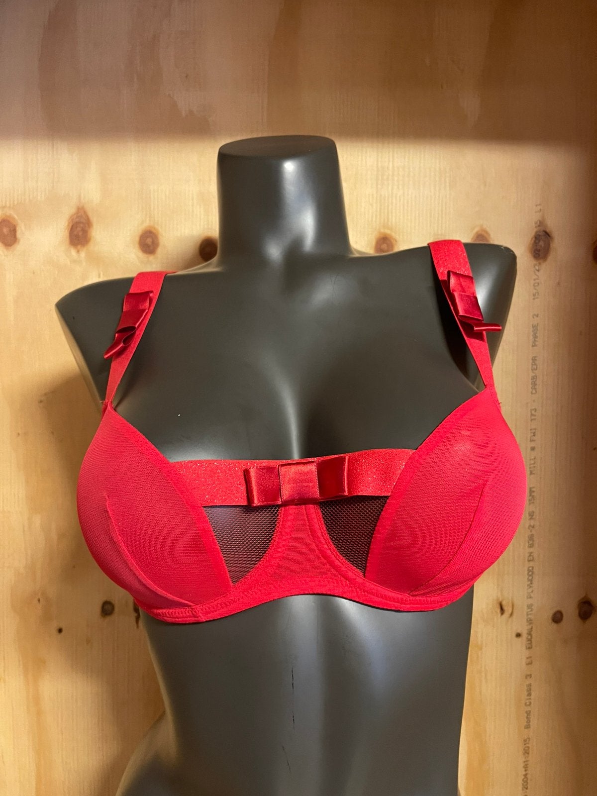 Chantal thomass balconet bh 85b audacieuse, Verzenden, Rood, BH