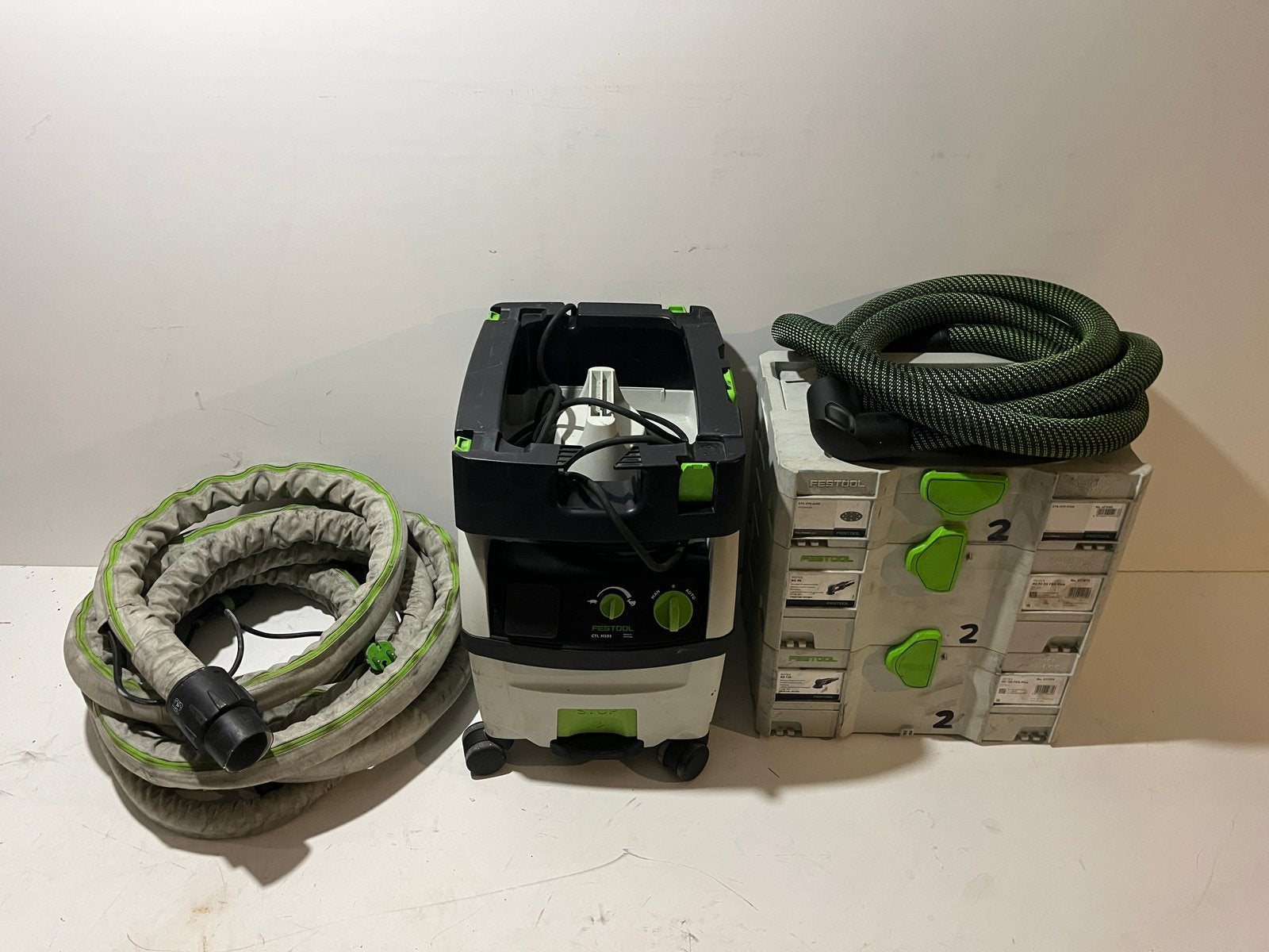Festool set: Rotex 90/125 + CTL Midi + 10m slang, Ophalen, Gebruikt, 1200 watt of meer, Overige typen