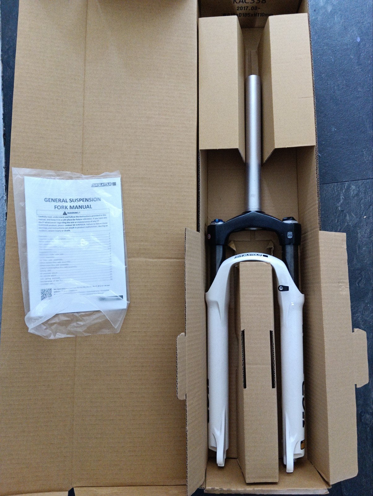 Suntour XCR 24 inch voorvork met schijfbevestiging, Fietsen en Brommers, Fietsonderdelen, Ophalen of Verzenden, Nieuw, SR Suntour