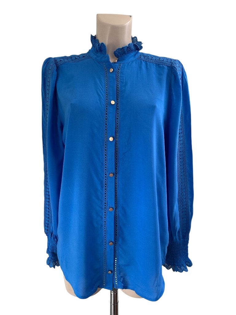 Nukus blouse M, Kleding | Dames, Maat 38/40 (M), Blauw, Ophalen of Verzenden, Zo goed als nieuw