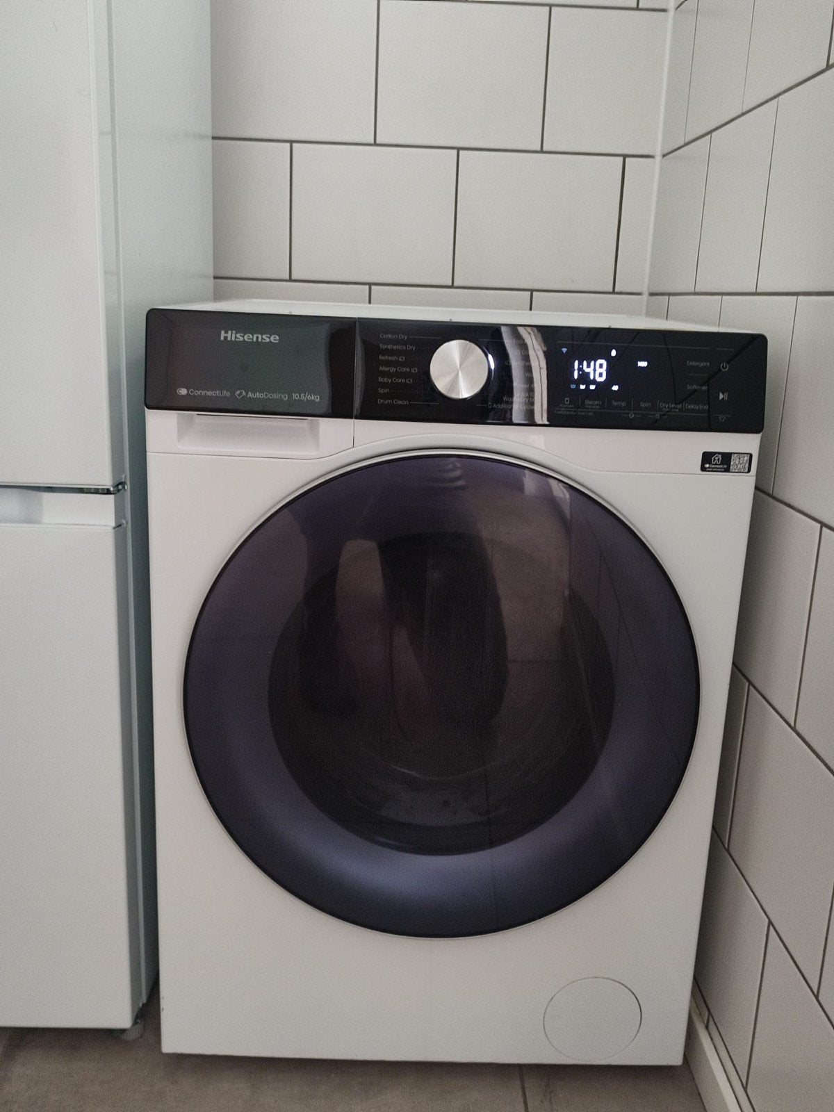 Hisense WDSS1045BW Wasmachine-droger 10.5/6kg - 8 mnd gebrui, Witgoed en Apparatuur, Was-droogcombinaties, Zo goed als nieuw, 10 kg of meer