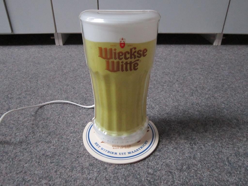 WIECKSE WITTE BIER LICHTRECLAME, Ophalen, Zo goed als nieuw, Overige typen, Overige merken