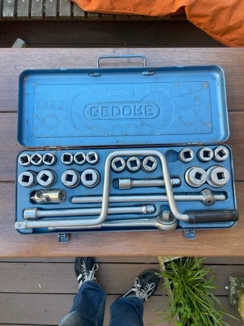 Gedore Doppendoos D19TMZ, Ophalen of Verzenden, Gebruikt, Gereedschapsset, Gedore