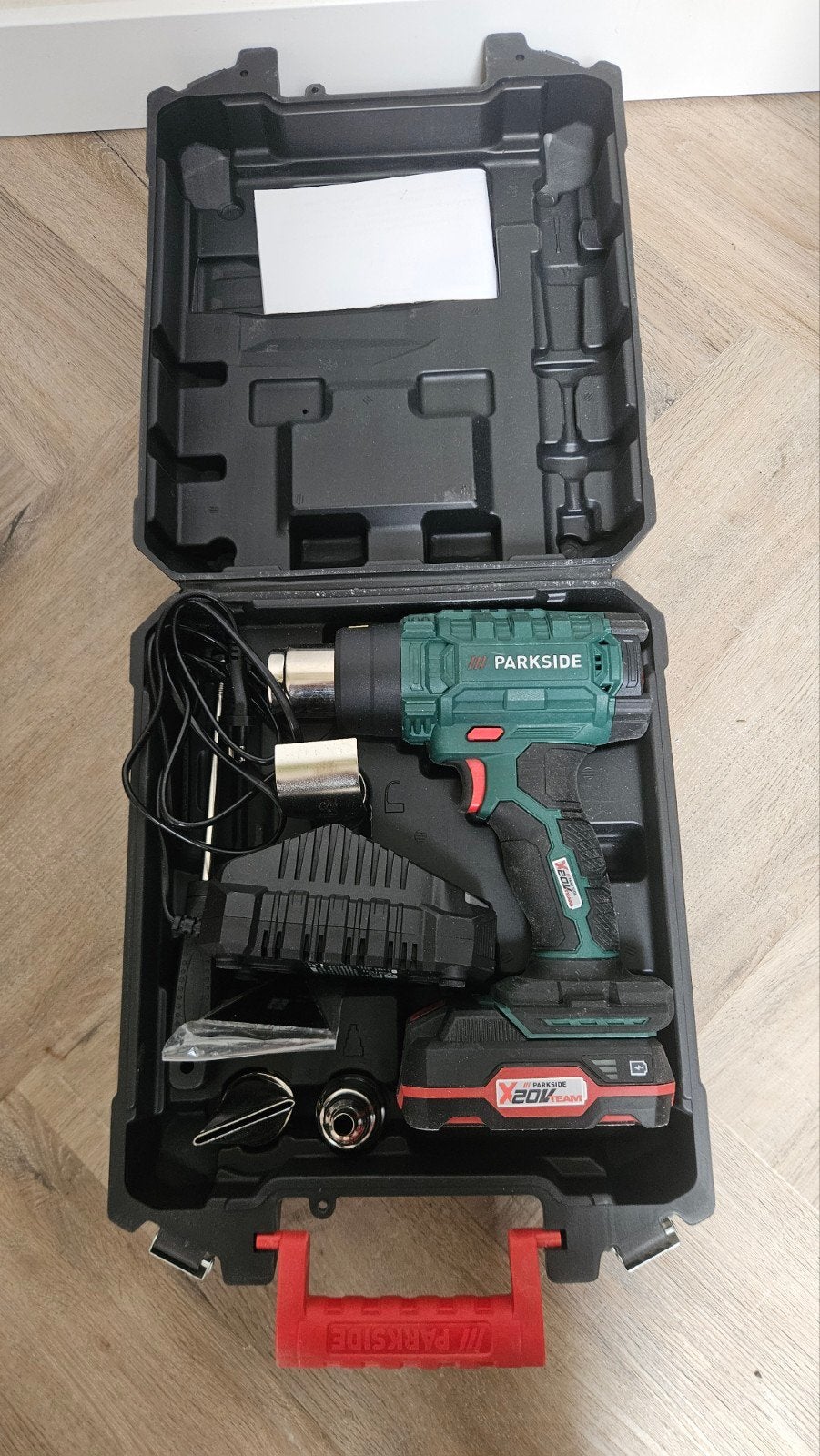 Parkside Accu heteluchtpistool PHLGA 20-Li A1, Ophalen of Verzenden, Zo goed als nieuw, Overige typen, Parkside