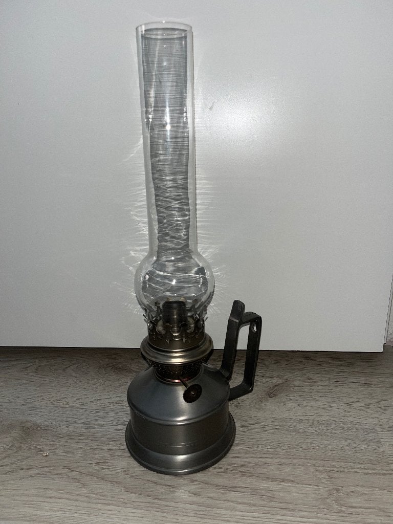 Vintage tinnen tafellamp / olielamp. Rio Tiel Holland, Antiek en Kunst, Ophalen of Verzenden