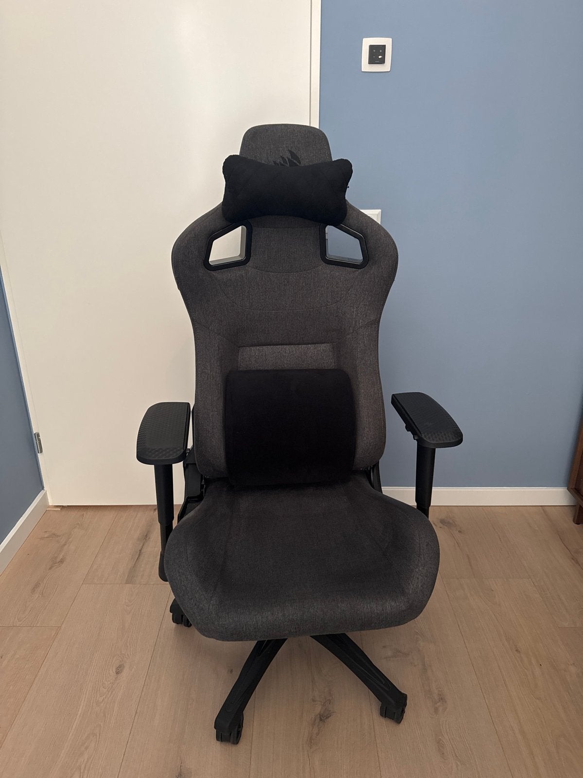 Corsair T3 Rush Gaming Stoel - Grijs, Ophalen, Zo goed als nieuw, Grijs, Bureaustoel