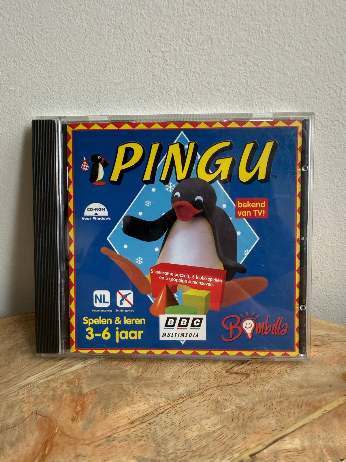 Pingu – PC CD-ROM – Windows 95 – Nederlands, Puzzel en Educatief, Gebruikt, 1 speler, Ophalen of Verzenden