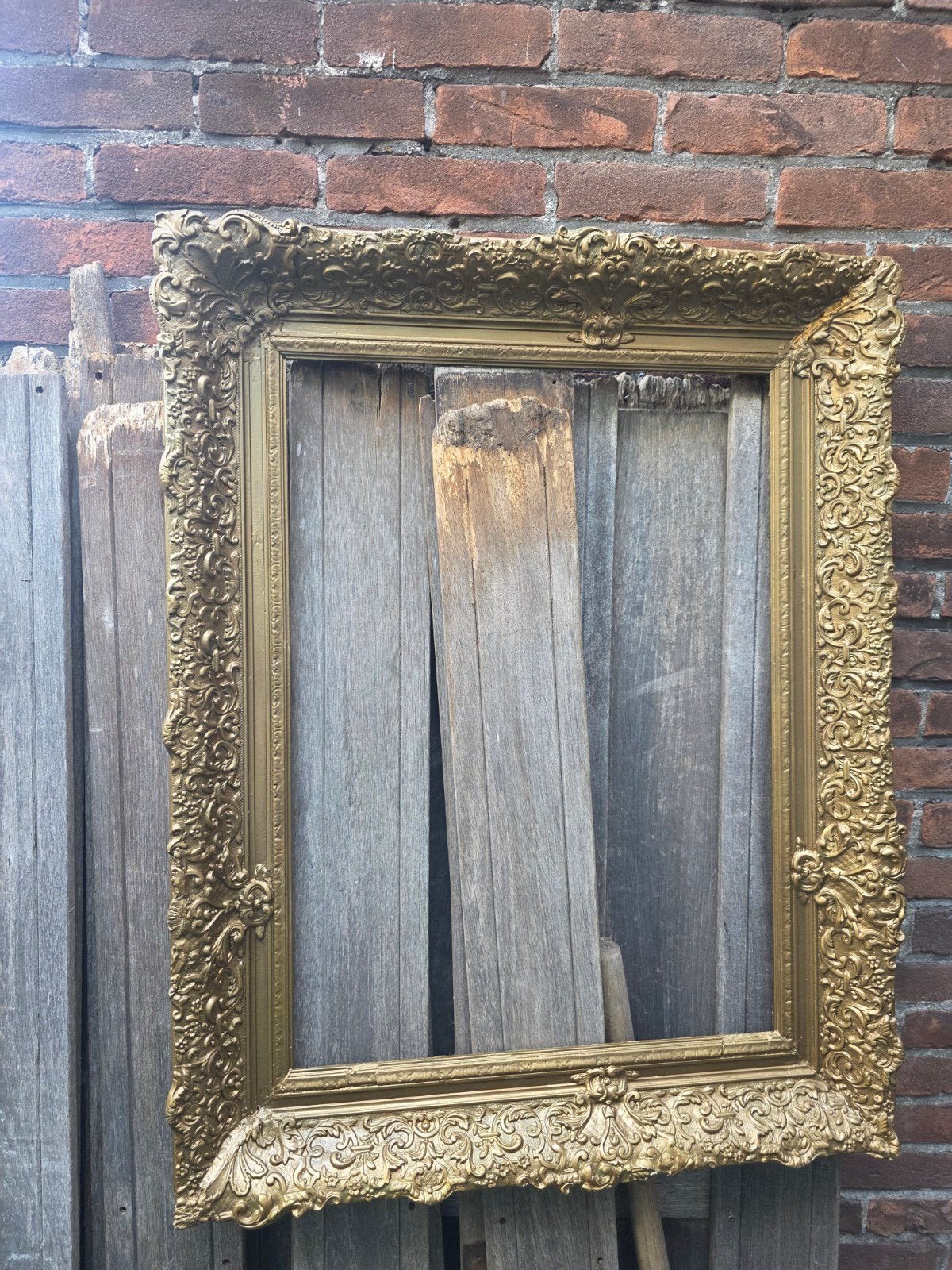 Gouden Barok Schilderijlijst - Antieke Look, Ophalen of Verzenden, Schilderijlijst