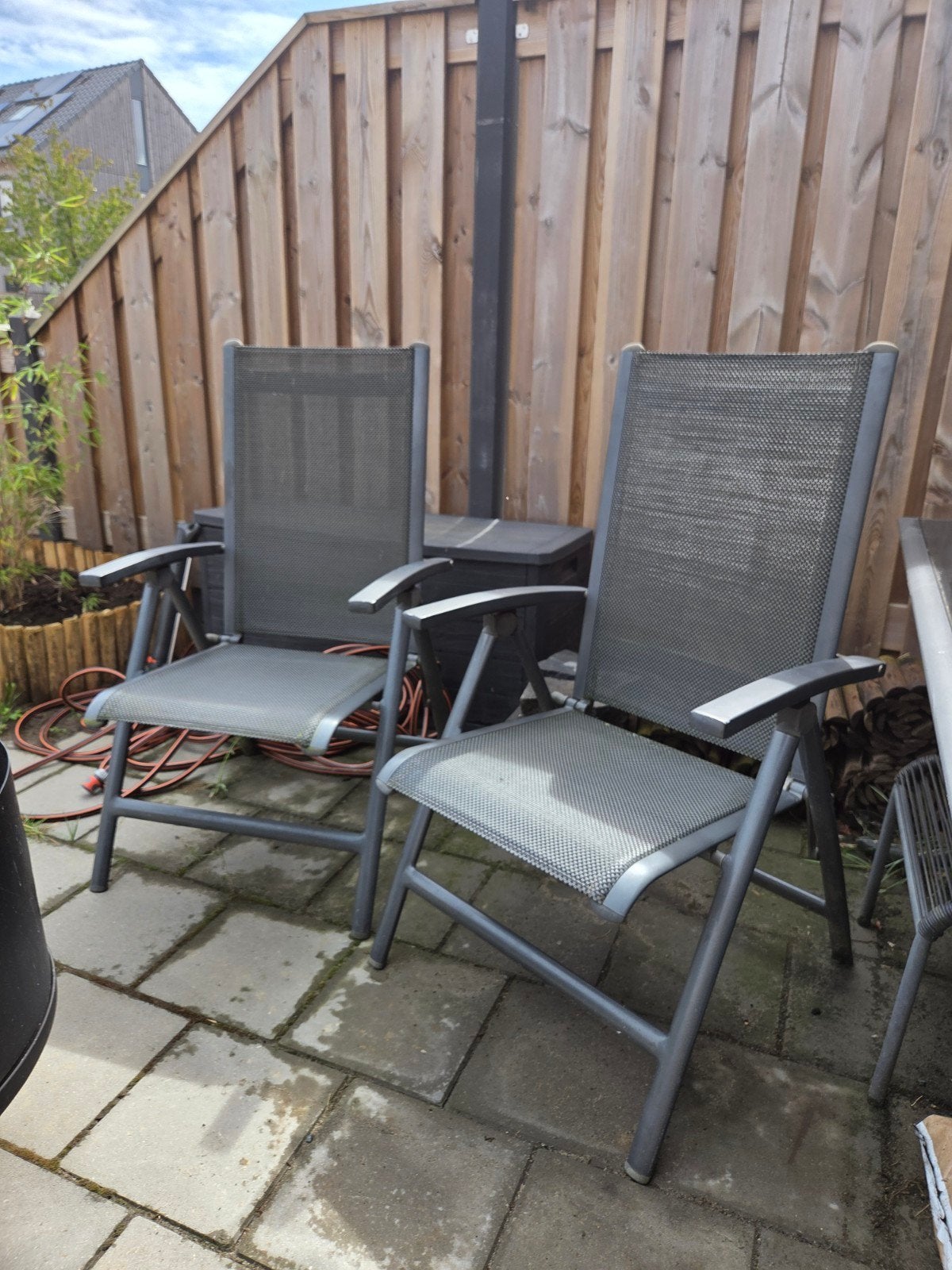 Tuinset, Ophalen, Gebruikt, Aluminium, Verstelbaar