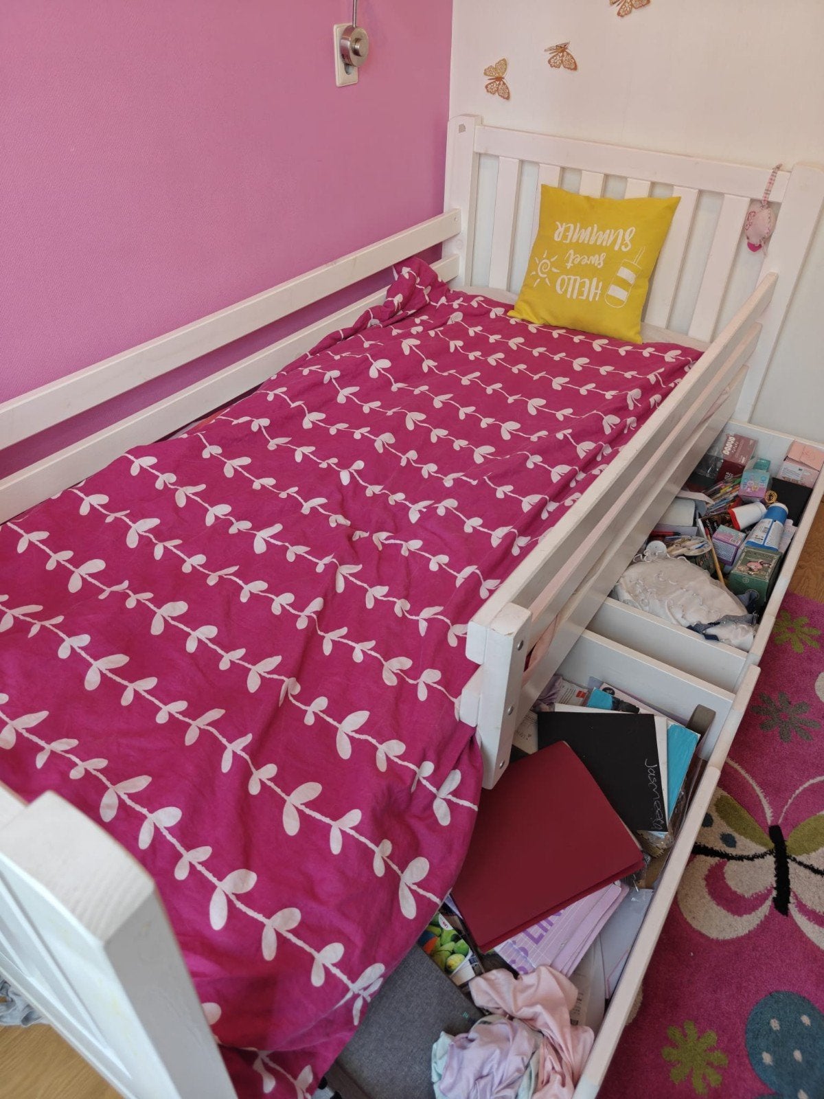 Bed eenpersoons, Ophalen of Verzenden, Gebruikt, Hoogslaper