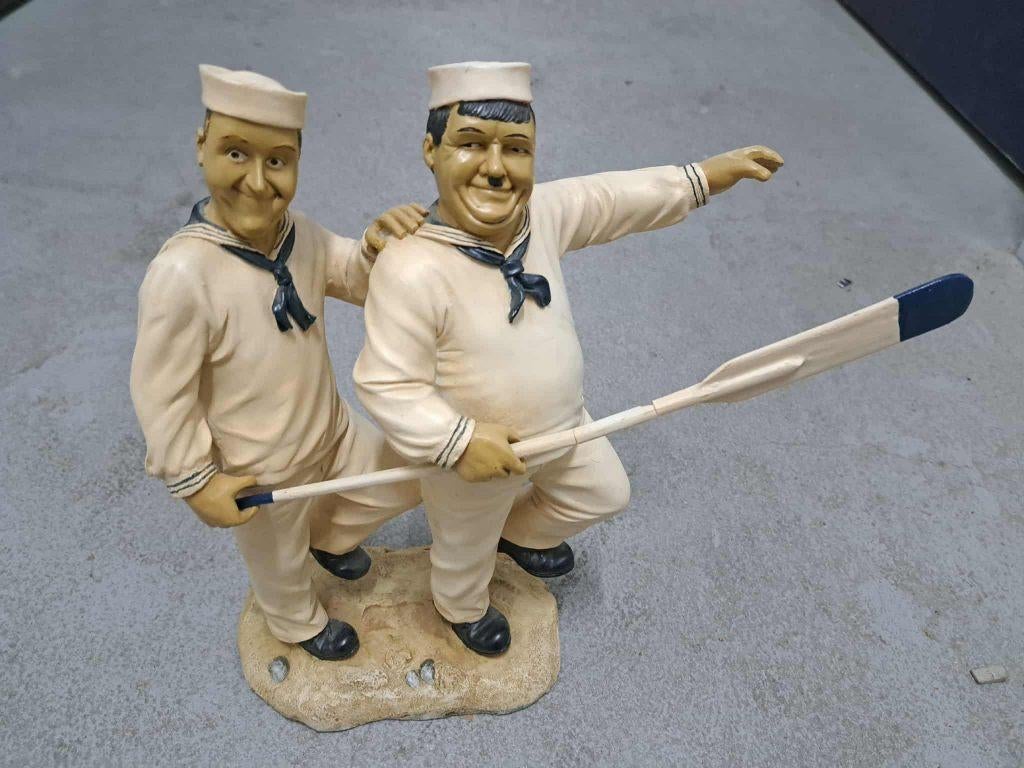 Laurel en Hardy beeld, Ophalen of Verzenden, Gebruikt, Mens