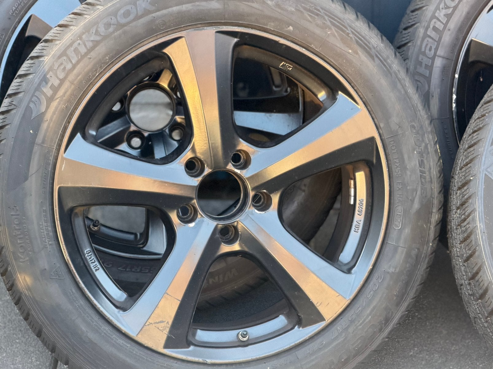 Velgen met banden 17 inch, Ophalen, Gebruikt