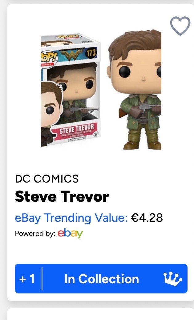 Funko Pop! DC Comics Steve Trevor #173 Wonder Woman, Ophalen of Verzenden, Zo goed als nieuw