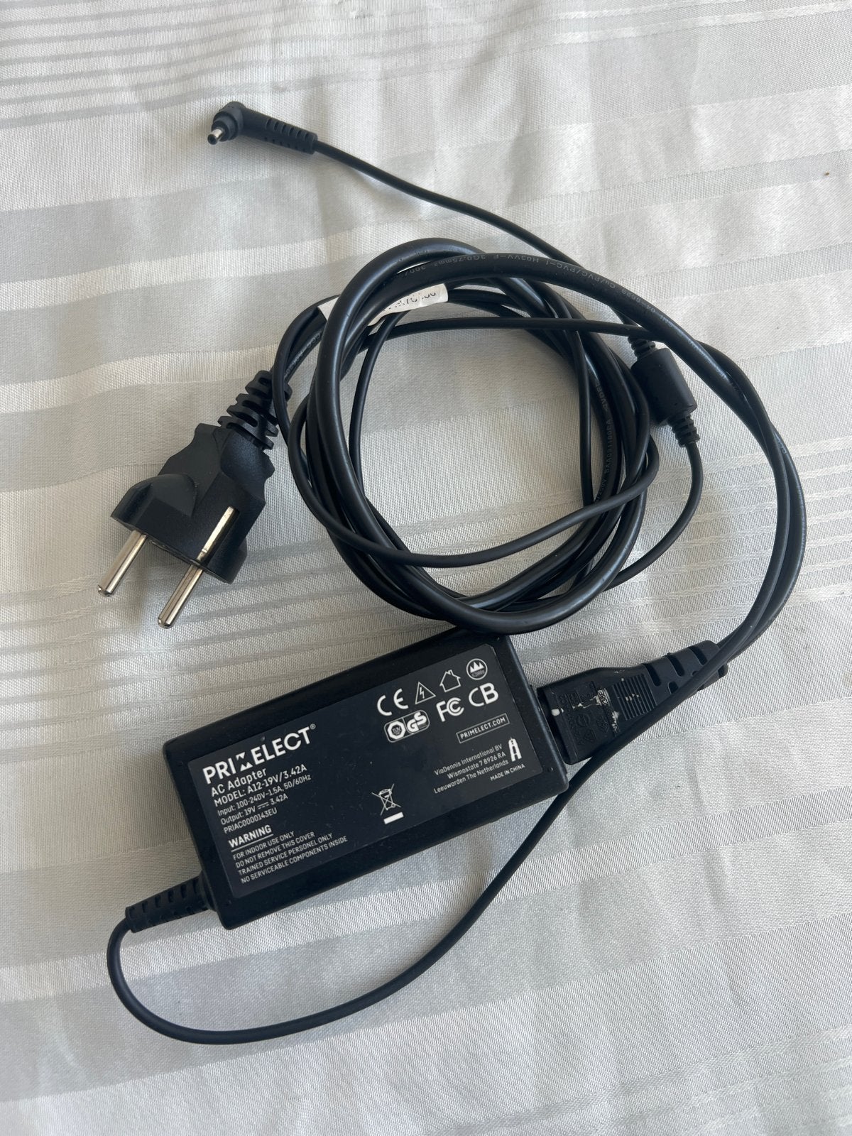 PRIMELECT AC Adapter A12-19V/3.42A Oplader, Ophalen of Verzenden, Gebruikt