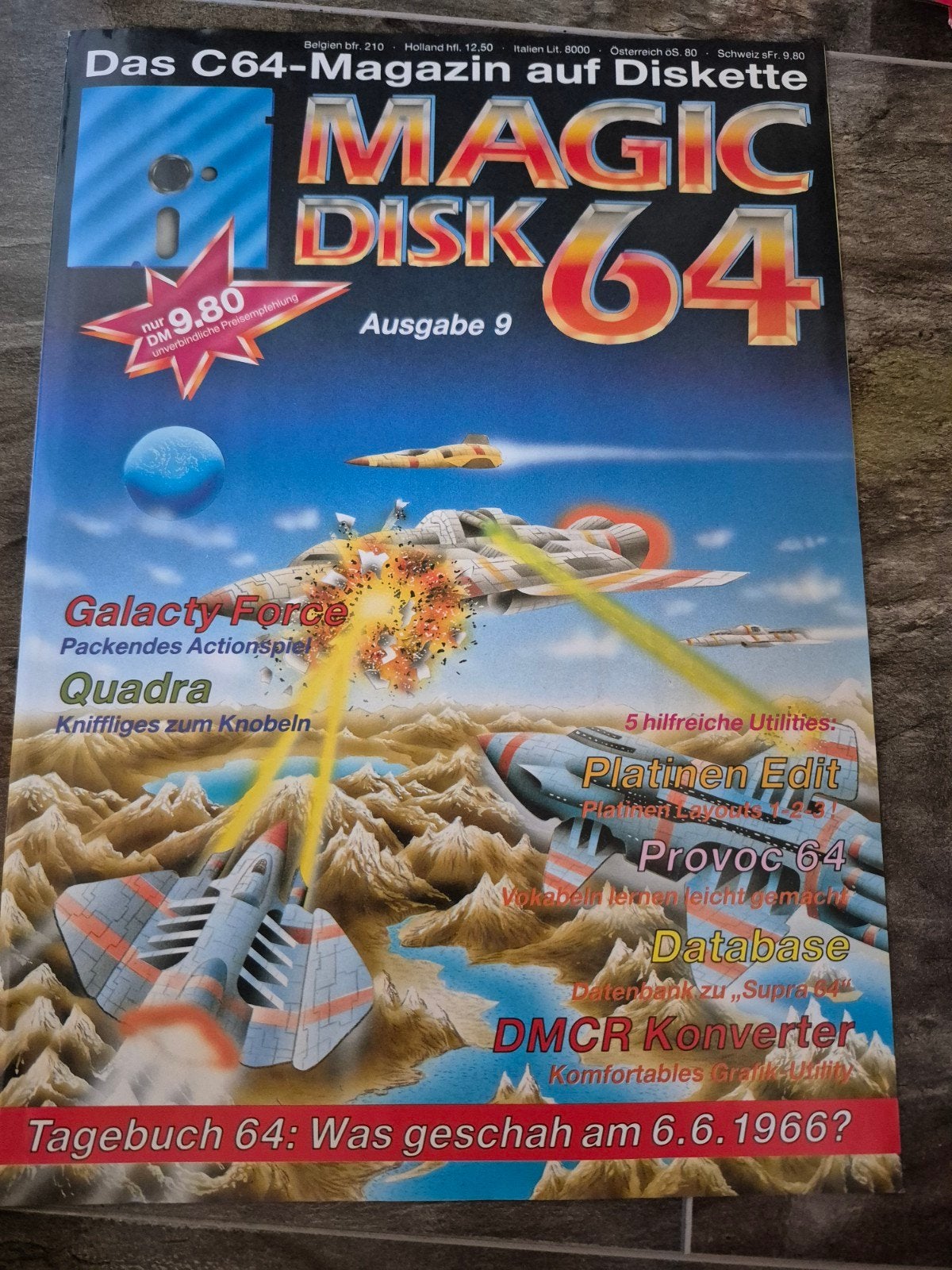 Magic Disk 64 - C64 Magazine op Diskette - Uitgave 9, Computers en Software, Ophalen of Verzenden, Magic Disk 64