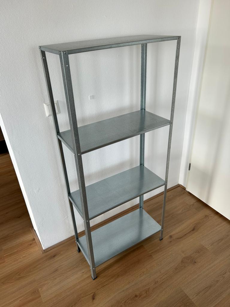2x Metalen stellingkast 60x27x140 cm - Zo goed als nieuw, Ophalen, Zo goed als nieuw