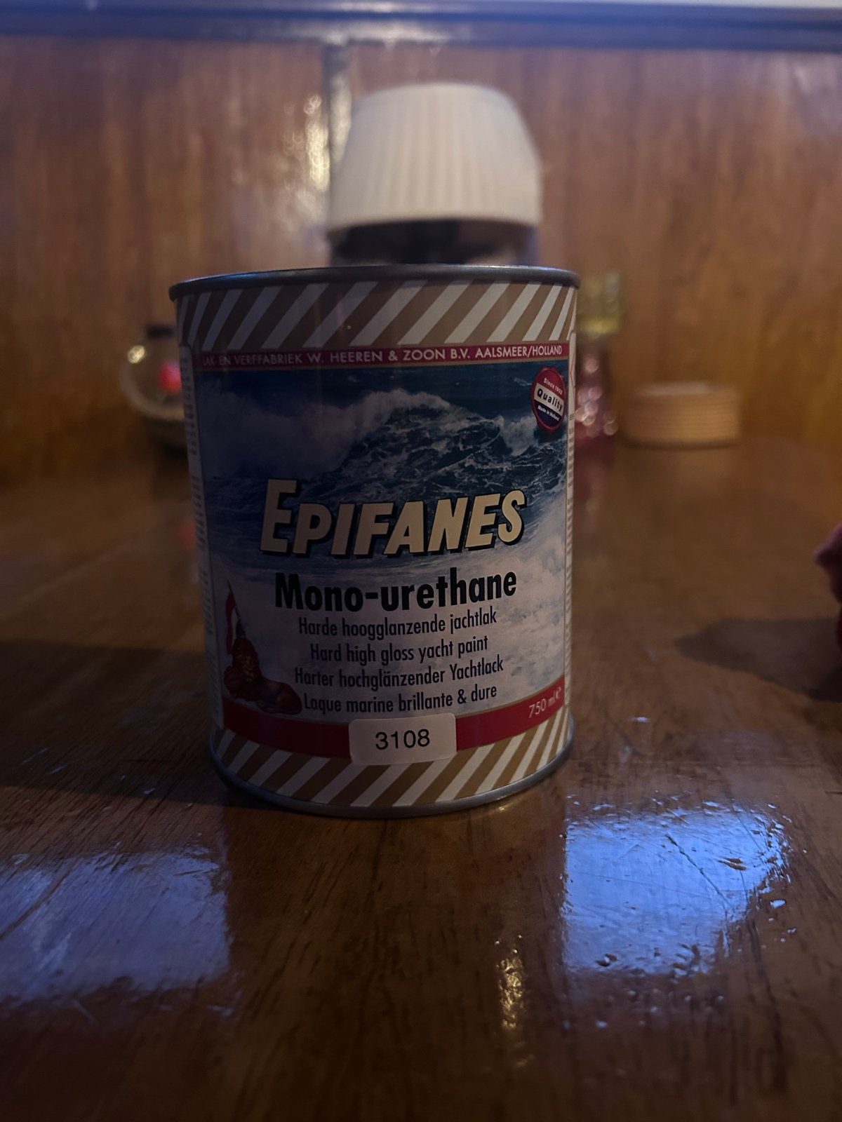 Epifanes Mono-urethane 3108 Donkerblauw Jachtlak, Ophalen, Blauw, Zo goed als nieuw, Lak