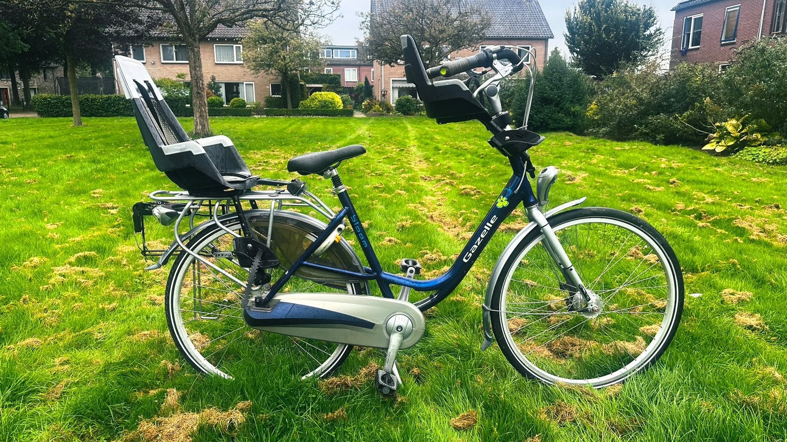 Gazelle Bloom moederfiets, frame 53cm, 7 versnellingen, Fietsen en Brommers, 2 zitjes, Gebruikt, Gazelle, Trommelrem