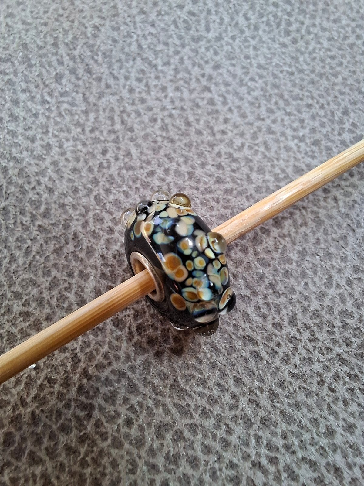 Trollbeads glasbedel milaan, Ophalen of Verzenden, Zo goed als nieuw, Trollbeads, 1 bedel