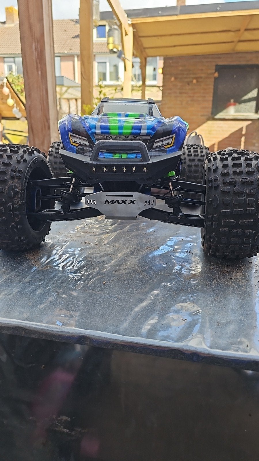 Traxxas Maxx V2 met GPM & Traxxas Tuning onderdelen, Gebruikt, Auto offroad, Overige schalen, Ophalen