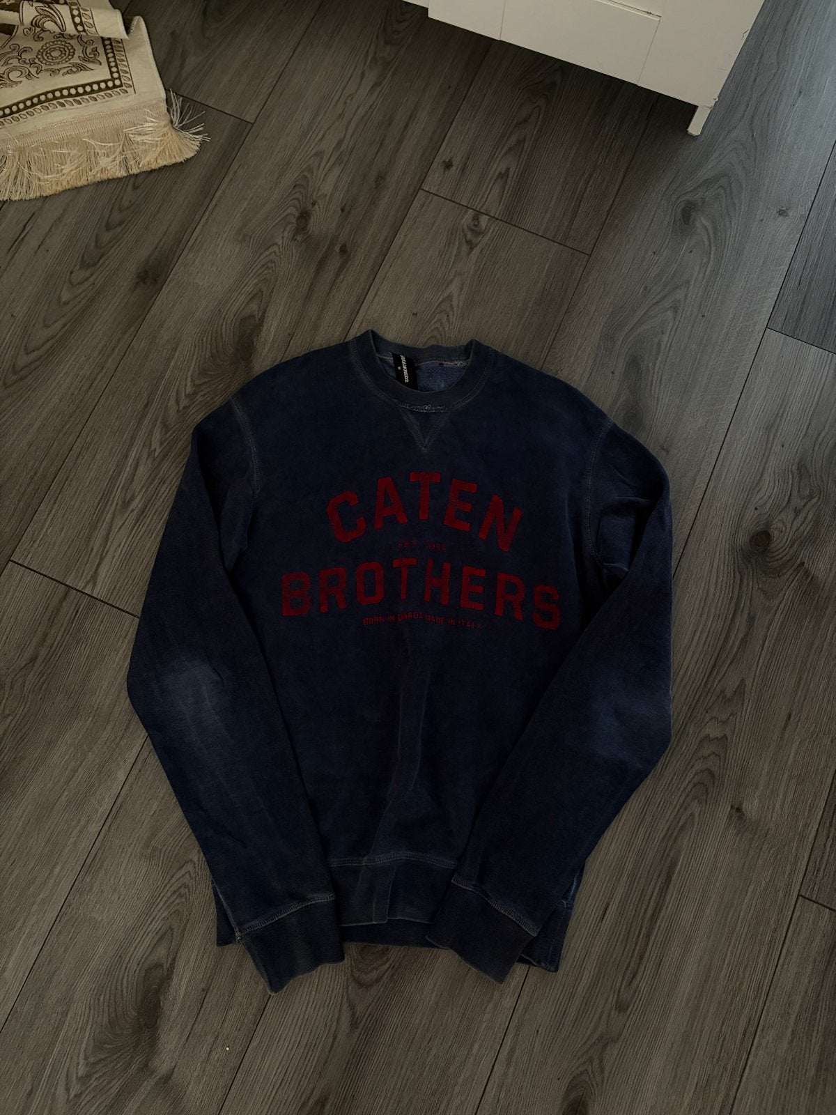 Dsquared2 Caten Brothers sweater - Zo goed als nieuw, Ophalen of Verzenden, Zo goed als nieuw, Maat 48/50 (M), Blauw