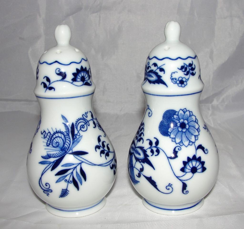 Blue Danube Japan Zwiebelmuster set peper en zout strooiers, Ophalen of Verzenden