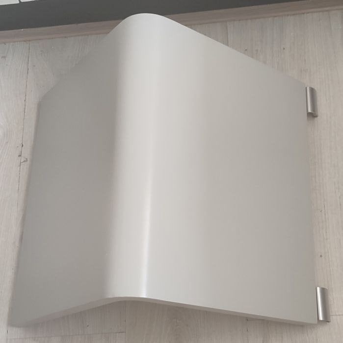 1x Auping Auronde Aanhangtafel hoog 34,5, Ophalen, Wit, Tweepersoons, Overige maten