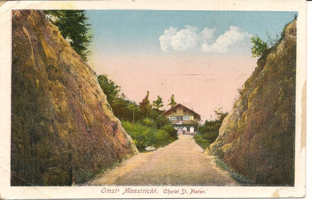 Omstr. Maastricht Chalet St Pieter., Ophalen of Verzenden, 1920 tot 1940, Gelopen, Limburg