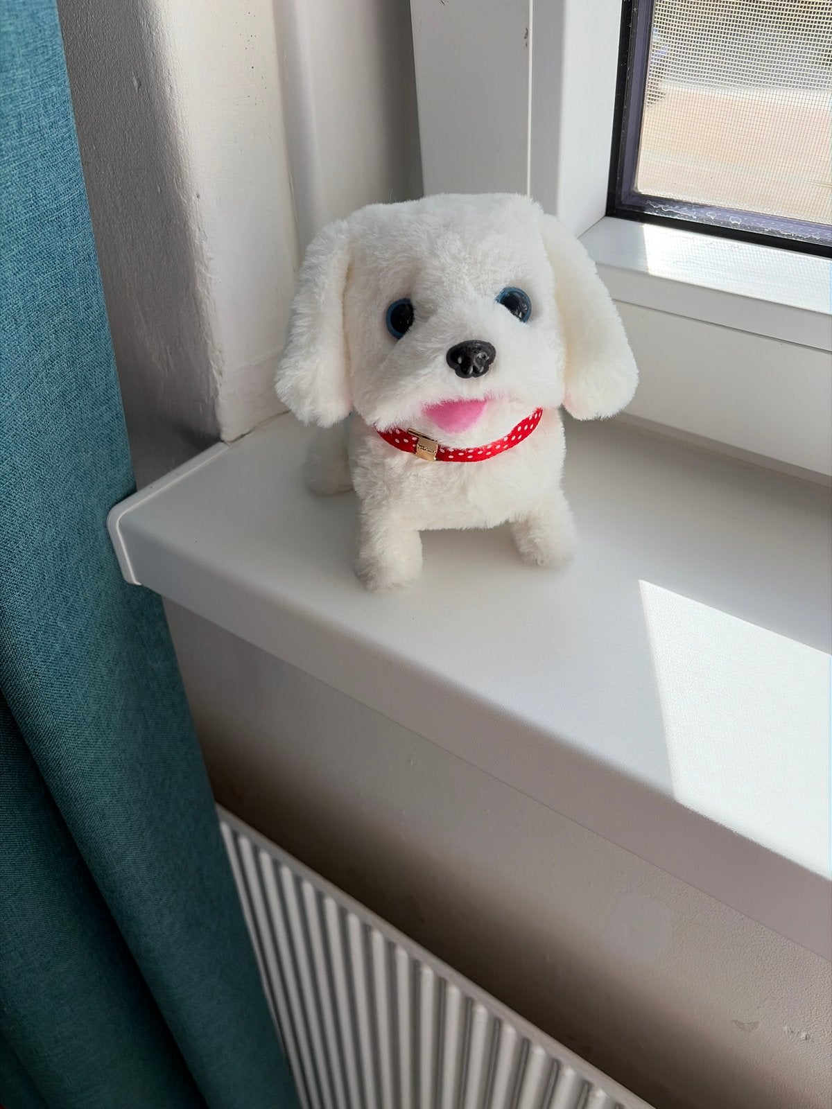 Schattig Mini Hondje - Beweegt Voeten, Blaft Niet, Ophalen of Verzenden, Gebruikt, Jongen of Meisje