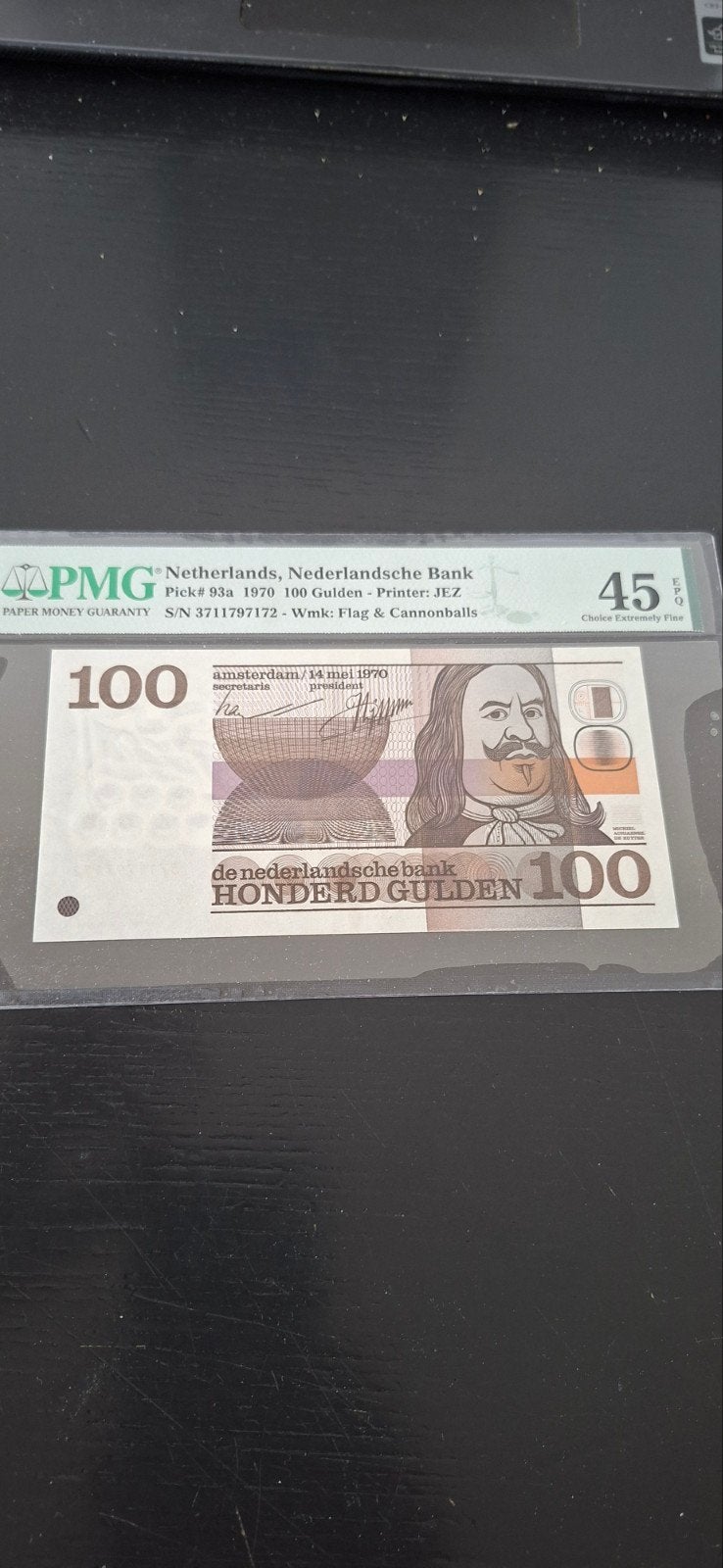 100 gulden biljet 1970 bijna unc bieden, Ophalen of Verzenden, 100 gulden
