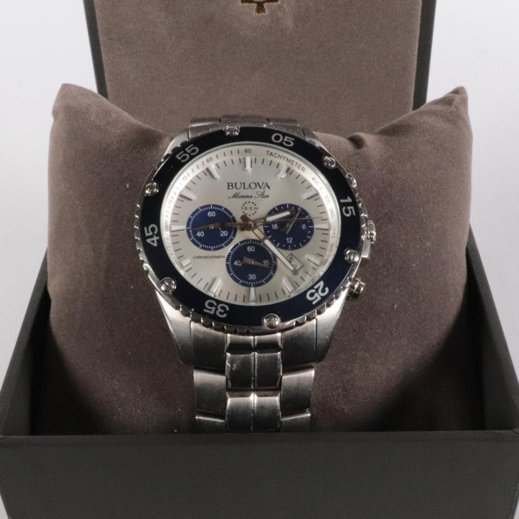 Bulova 98B423 Marine Star Chronograph Horloge - Nette staat, Flex Ltd., Gebruikt, https://flex.com/contact-us, Nobelstraat 10, 5807 GA Oostrum LB, Limburg, Nederland