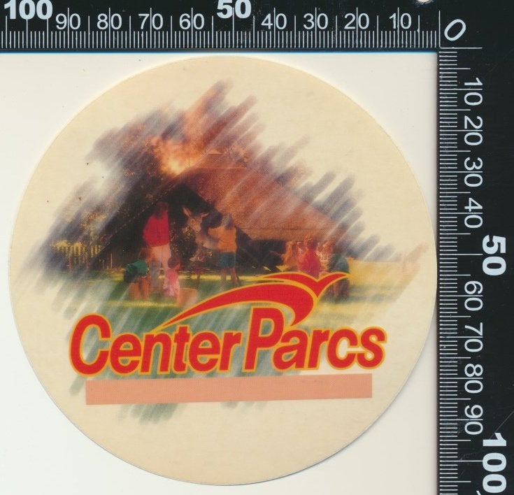 Sticker: Center Parcs (2), Ophalen of Verzenden, Zo goed als nieuw, Bedrijf of Vereniging