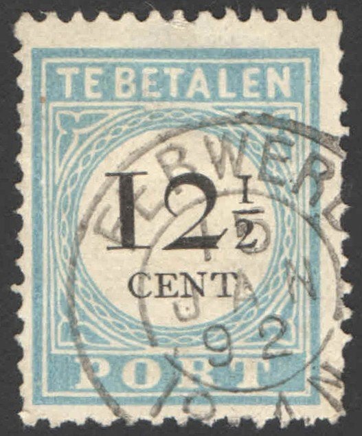 Nederland Port 8 Kleinrondstempel Ferwerd, Ophalen of Verzenden, T/m 1940, Gestempeld
