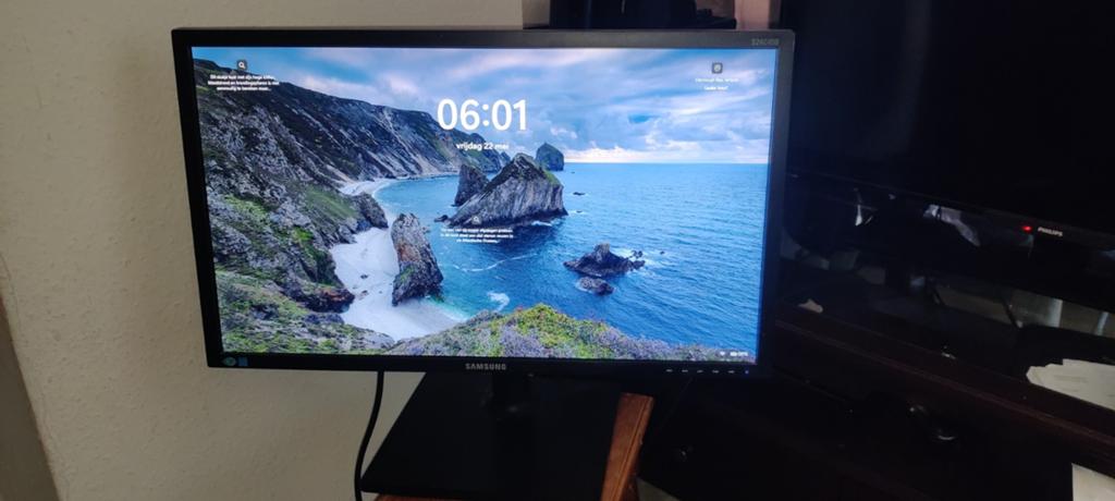Samsung S24C450 24 inch monitor – in hoogte verstelbaar, Ophalen, Gebruikt, In hoogte verstelbaar, Full HD
