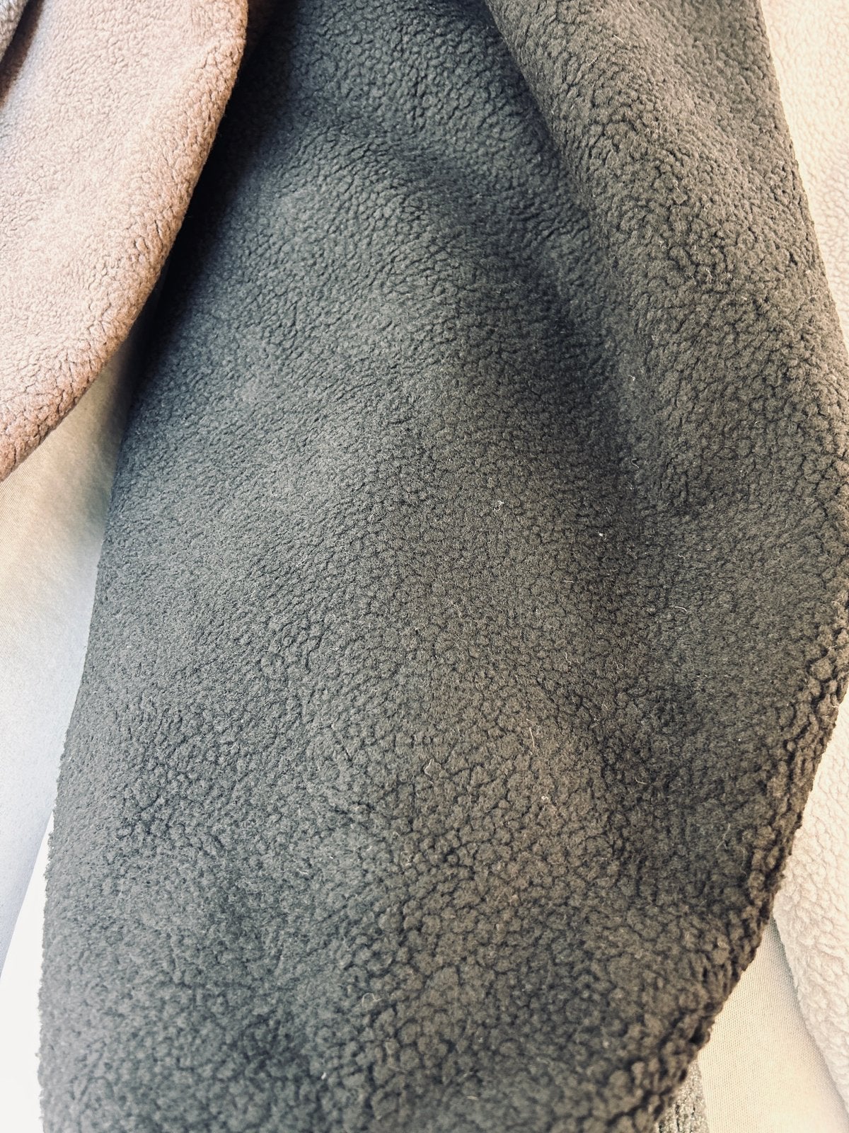 Schapenvacht/ teddy/ borg bont zwart, 120 cm of meer, Zwart, Ophalen of Verzenden, Nieuw