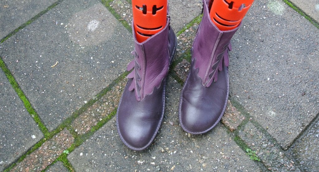 Laarsjes Loints enkel/rits laarsjes schoenen paars/lila 40, Kleding | Dames, Lage of Enkellaarzen, Ophalen of Verzenden, Gedragen