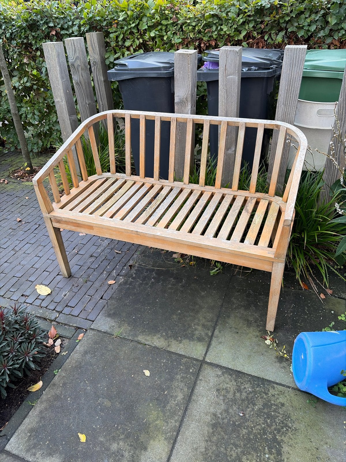 Houten tuinbank, Tuin en Terras, Ophalen of Verzenden, Gebruikt, Teakhout