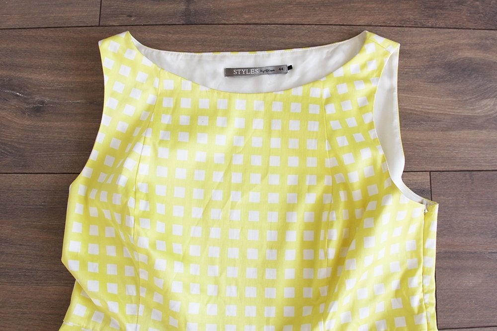 Prachtig Styles By Steps Jurkje - 77 (Maat 44) € 55,-, Kleding | Dames, Geel, Maat 42/44 (L), Ophalen of Verzenden, Zo goed als nieuw