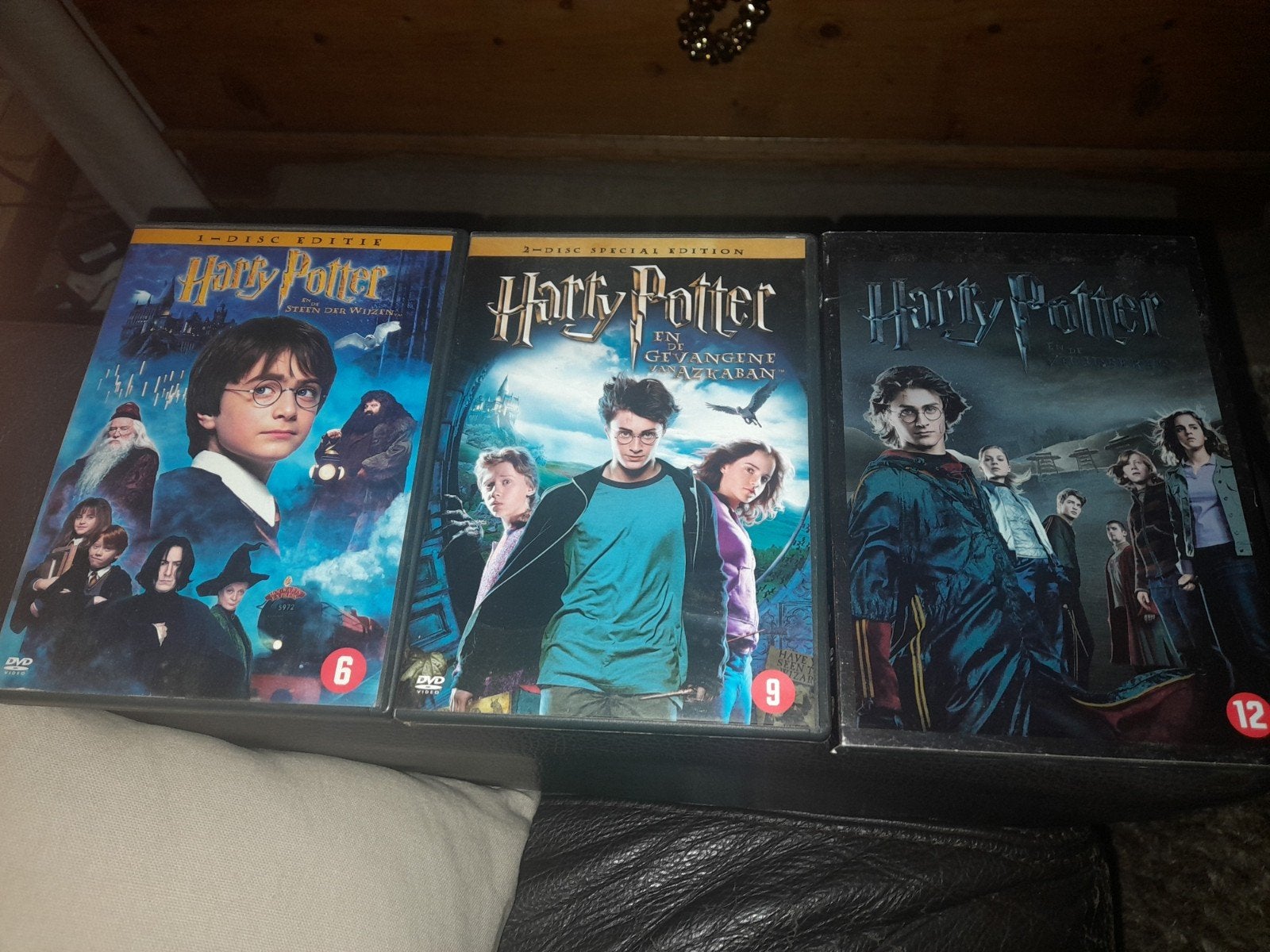 3 dvd's Harry Potter, Vanaf 12 jaar, Ophalen of Verzenden, Zo goed als nieuw