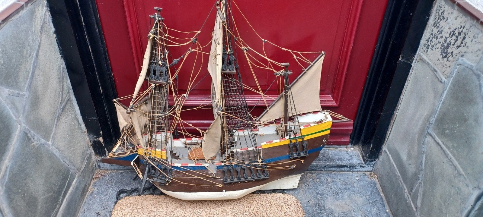 Santa Maria 1492 Modelbouw Schip, Hobby en Vrije tijd, Modelbouw | Boten en Schepen, Gebruikt, Groter dan 1:32, Overige merken