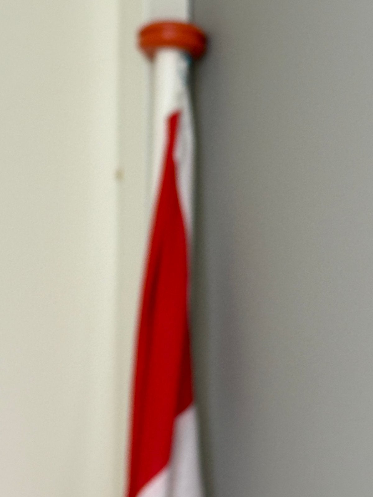 NL vlaggenstok met vlag incl. 1 nieuwe vlag in verpakking., Ophalen, Zo goed als nieuw