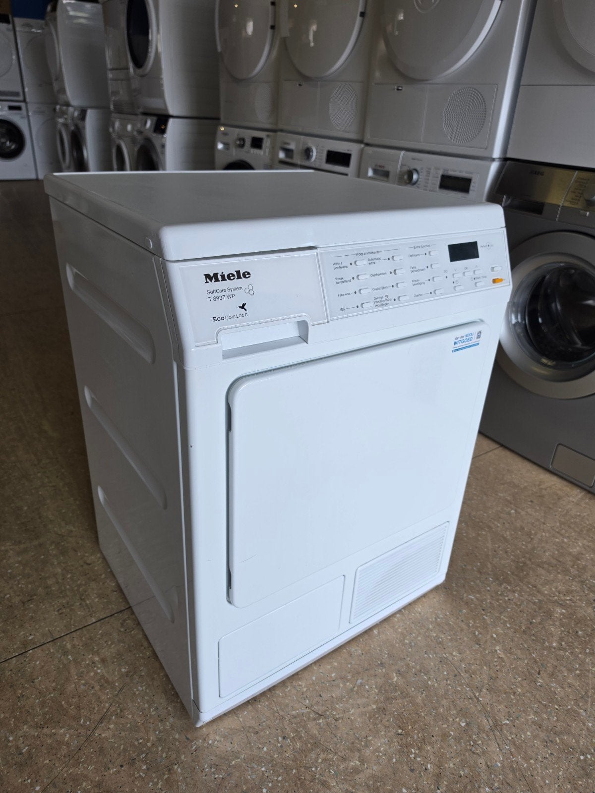 Miele T 8937 Softcare warmtepompdroger | Gratis thuis 🚚✅️, Jirnsum, 6 tot 8 kg, Overige typen, Ophalen of Verzenden