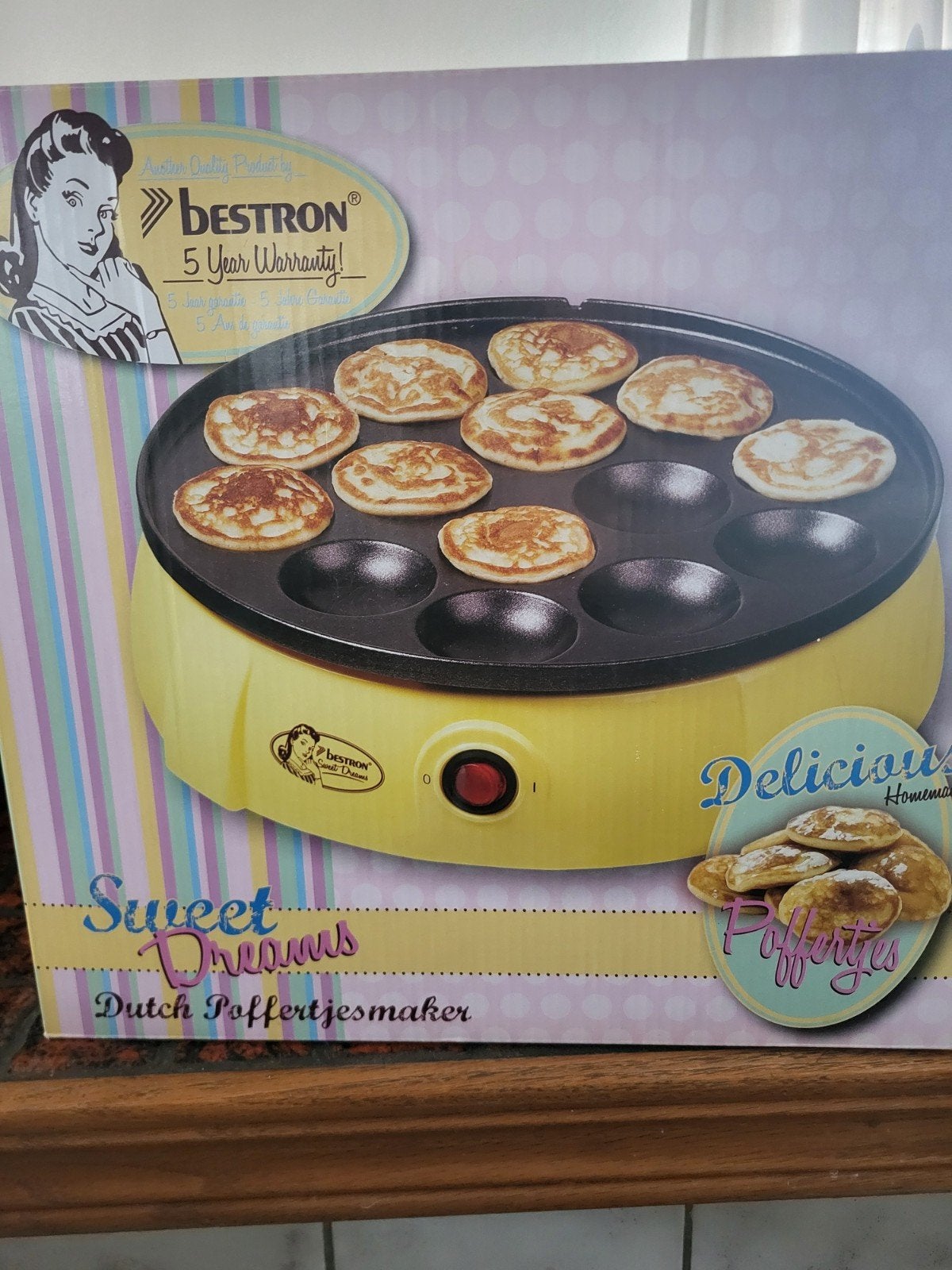 Bestron Poffertjesmaker - Maak 14 heerlijke poffertjes, Ophalen of Verzenden, Nieuw
