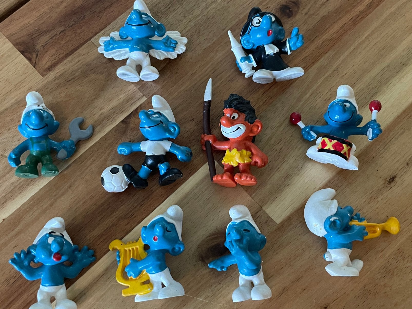 Peyo smurfen vintage, Ophalen of Verzenden, Gebruikt, Verschillende Smurfen, Poppetje, Figuurtje of Knuffel