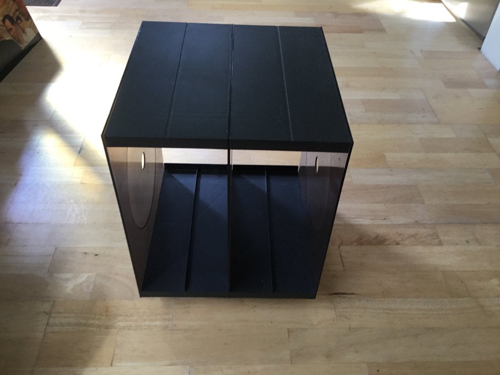 LP/ Vinyl platenkastje op wieltjes, retro/ vintage, Ophalen, Gebruikt, Overige genres