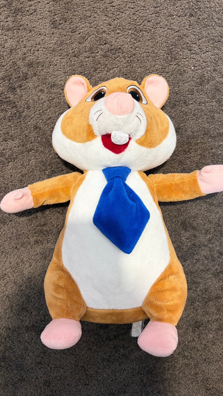 AH albert heijn hamster knuffel - grote papa stropdas, Ophalen of Verzenden, Zo goed als nieuw, Overige typen
